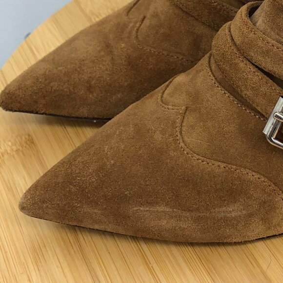 Tabitha Simmons Brown Christy  Suede Ankle Boots size EU 36.5 - Picture 14 of 16